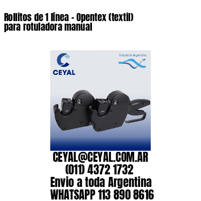 Rollitos de 1 línea – Opentex (textil) para rotuladora manual