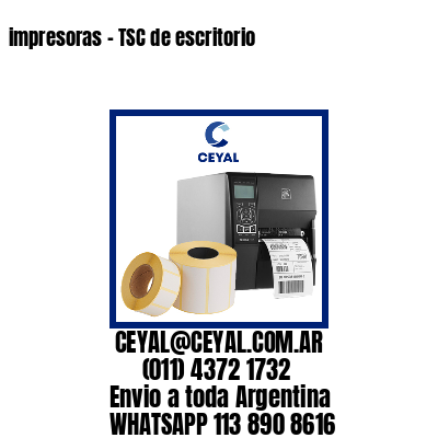 impresoras – TSC de escritorio