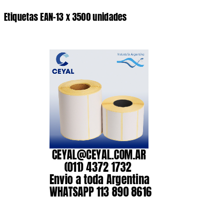 Etiquetas EAN-13 x 3500 unidades