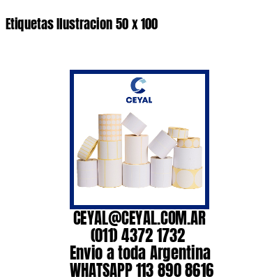 Etiquetas Ilustracion 50 x 100