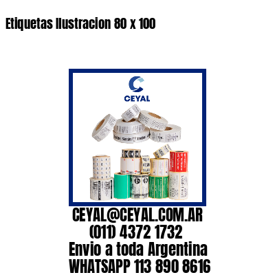 Etiquetas Ilustracion 80 x 100