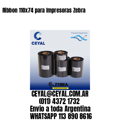 Ribbon 110×74 para Impresoras Zebra