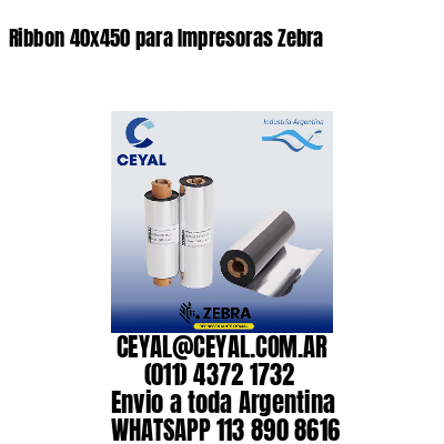 Ribbon 40×450 para Impresoras Zebra