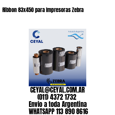 Ribbon 83×450 para Impresoras Zebra