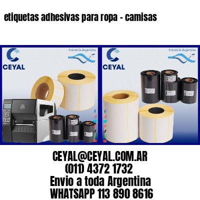 etiquetas adhesivas para ropa – camisas