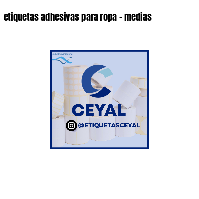etiquetas adhesivas para ropa - medias