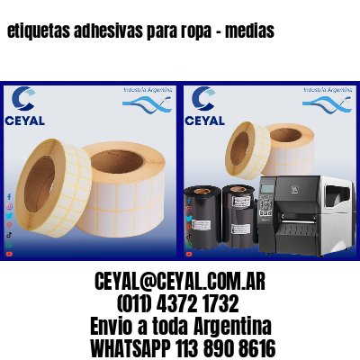 etiquetas adhesivas para ropa – medias