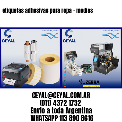 etiquetas adhesivas para ropa – medias