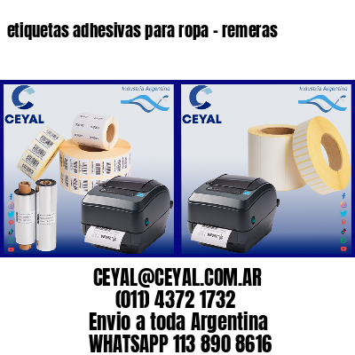 etiquetas adhesivas para ropa – remeras