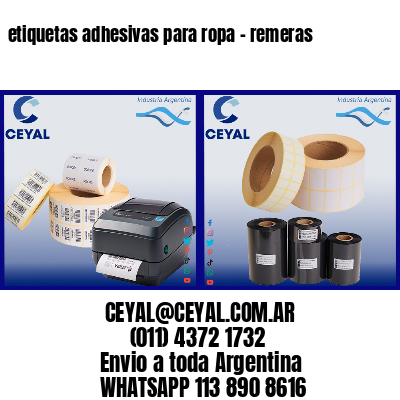 etiquetas adhesivas para ropa – remeras