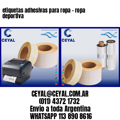 etiquetas adhesivas para ropa – ropa deportiva
