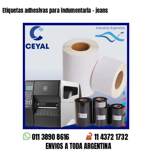 Etiquetas adhesivas para indumentaria – jeans
