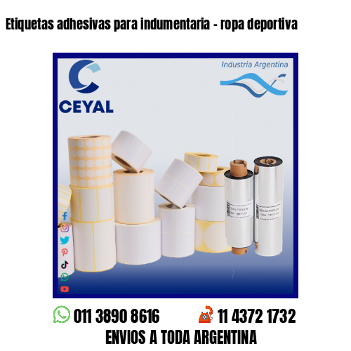 Etiquetas adhesivas para indumentaria – ropa deportiva