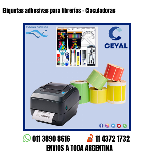 Etiquetas adhesivas para librerías – Claculadoras