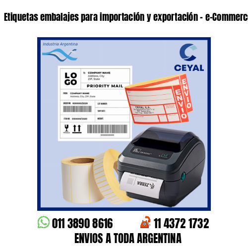 Etiquetas embalajes para importación y exportación – e-Commerce