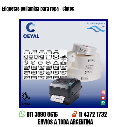 Etiquetas poliamida para ropa – Cintos