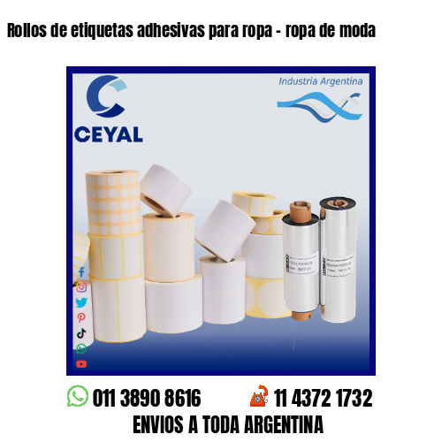 Rollos de etiquetas adhesivas para ropa – ropa de moda