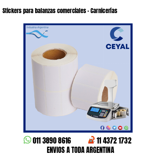 Stickers para balanzas comerciales – Carnicerías