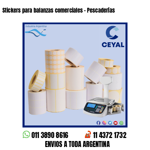 Stickers para balanzas comerciales – Pescaderías
