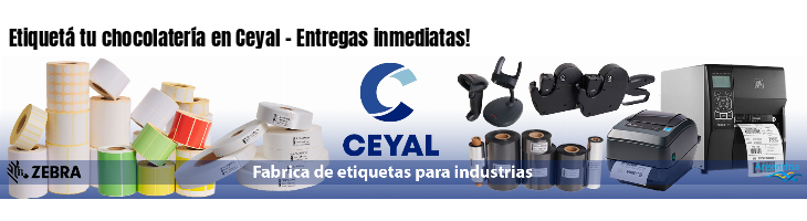 Etiquetá tu chocolatería en Ceyal - Entregas inmediatas!