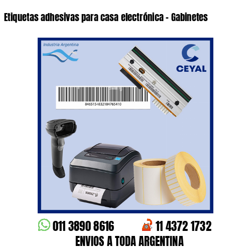 Etiquetas adhesivas para casa electrónica – Gabinetes