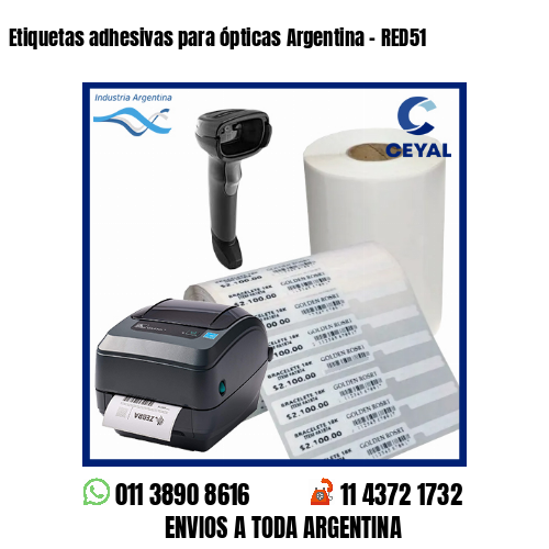 Etiquetas adhesivas para ópticas Argentina – RED51