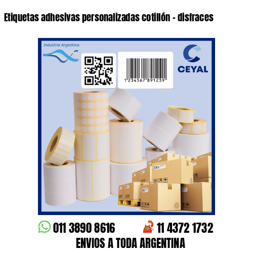 Etiquetas adhesivas personalizadas cotillón – disfraces