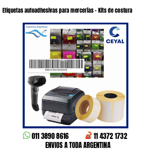 Etiquetas autoadhesivas para mercerías – Kits de costura