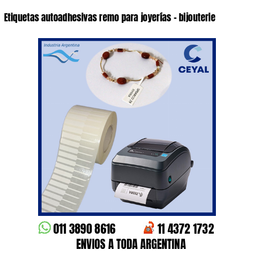 Etiquetas autoadhesivas remo para joyerías – bijouterie