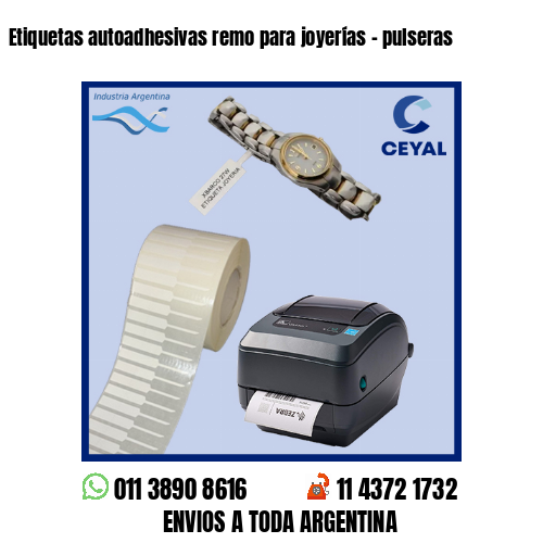 Etiquetas autoadhesivas remo para joyerías – pulseras