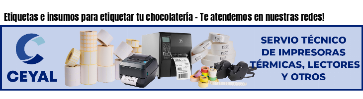 Etiquetas e insumos para etiquetar tu chocolatería - Te atendemos en nuestras redes!