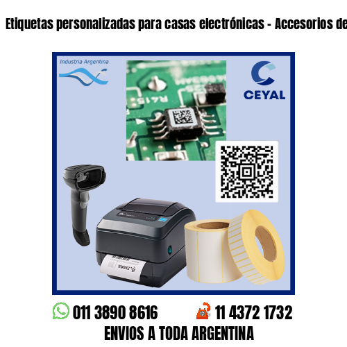 Etiquetas personalizadas para casas electrónicas – Accesorios de soldado