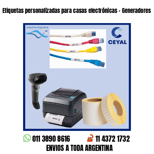 Etiquetas personalizadas para casas electrónicas – Generadores