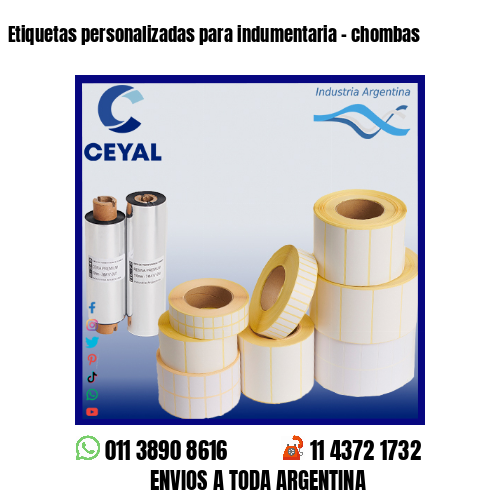 Etiquetas personalizadas para indumentaria – chombas