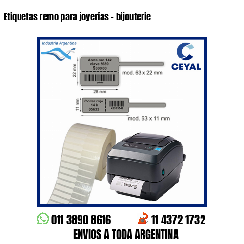 Etiquetas remo para joyerías – bijouterie