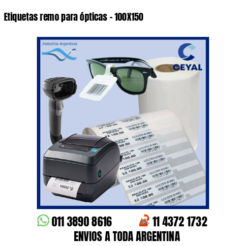 Etiquetas remo para ópticas – 100X150