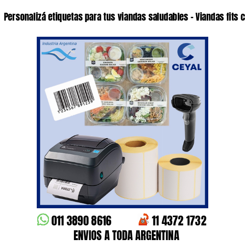 Personalizá etiquetas para tus viandas saludables – Viandas fits congeladas