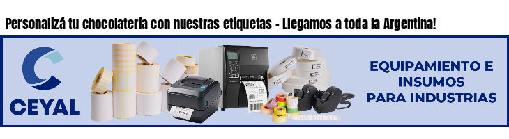 Personalizá tu chocolatería con nuestras etiquetas - Llegamos a toda la Argentina!