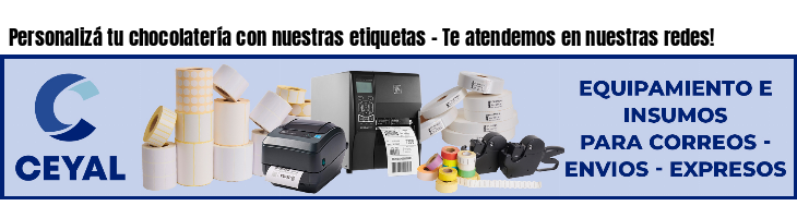 Personalizá tu chocolatería con nuestras etiquetas - Te atendemos en nuestras redes!