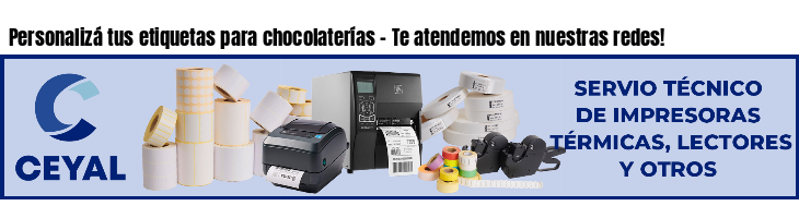Personalizá tus etiquetas para chocolaterías - Te atendemos en nuestras redes!