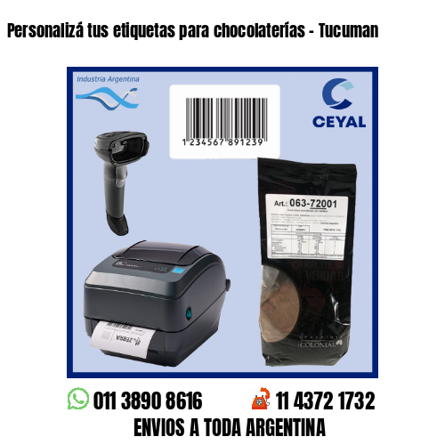 Personalizá tus etiquetas para chocolaterías – Tucuman