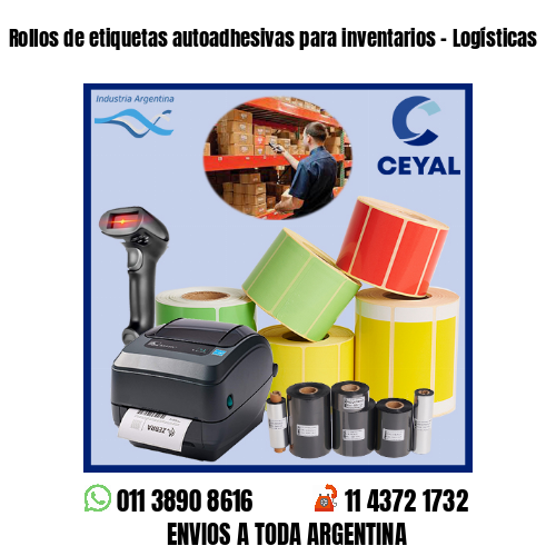 Rollos de etiquetas autoadhesivas para inventarios – Logísticas