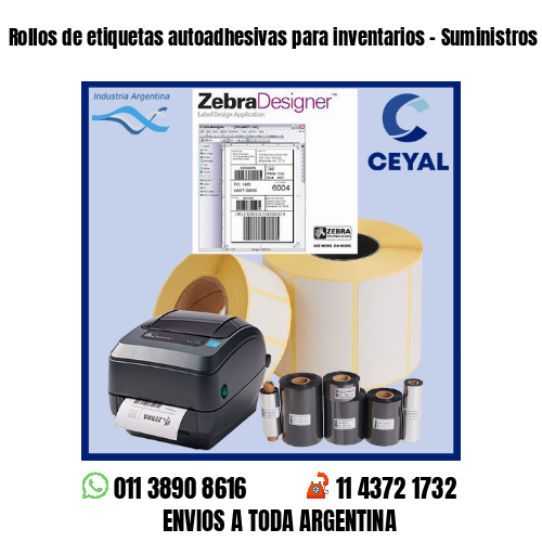 Rollos De Etiquetas Autoadhesivas Para Inventarios Suministros Imprimir Zebra Con Placa De 9682