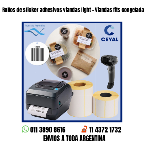 Rollos de sticker adhesivos viandas light – Viandas fits congeladas