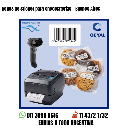 Rollos de sticker para chocolaterías – Buenos Aires