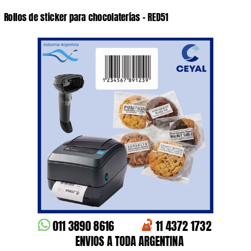 Rollos de sticker para chocolaterías – RED51