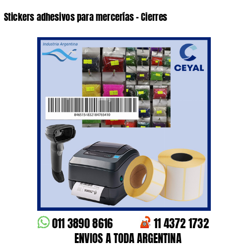 Stickers adhesivos para mercerías – Cierres