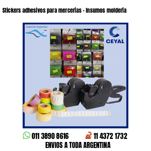 Stickers adhesivos para mercerías – Insumos moldería