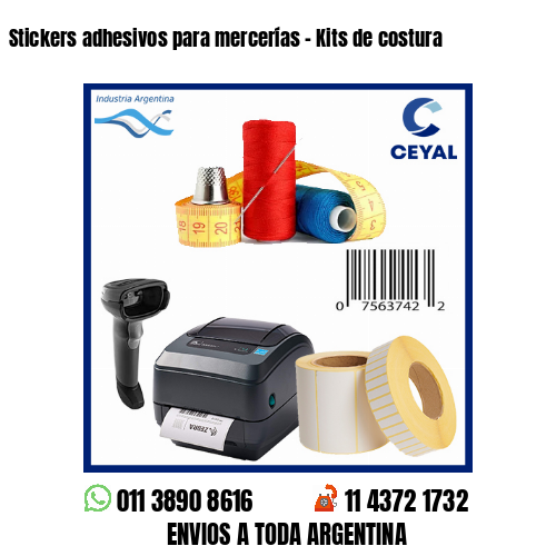 Stickers adhesivos para mercerías – Kits de costura