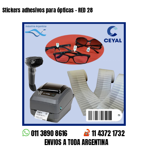 Stickers adhesivos para ópticas – RED 28